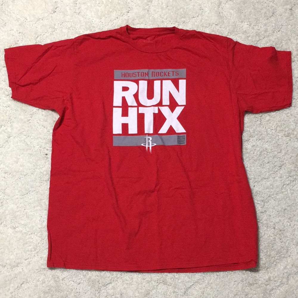 Men's XXL Fanatics Houston Rockets RUN HTX shirt